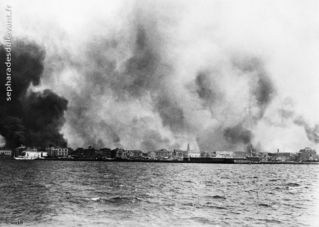 Smyrne, incendie, septembre 1922